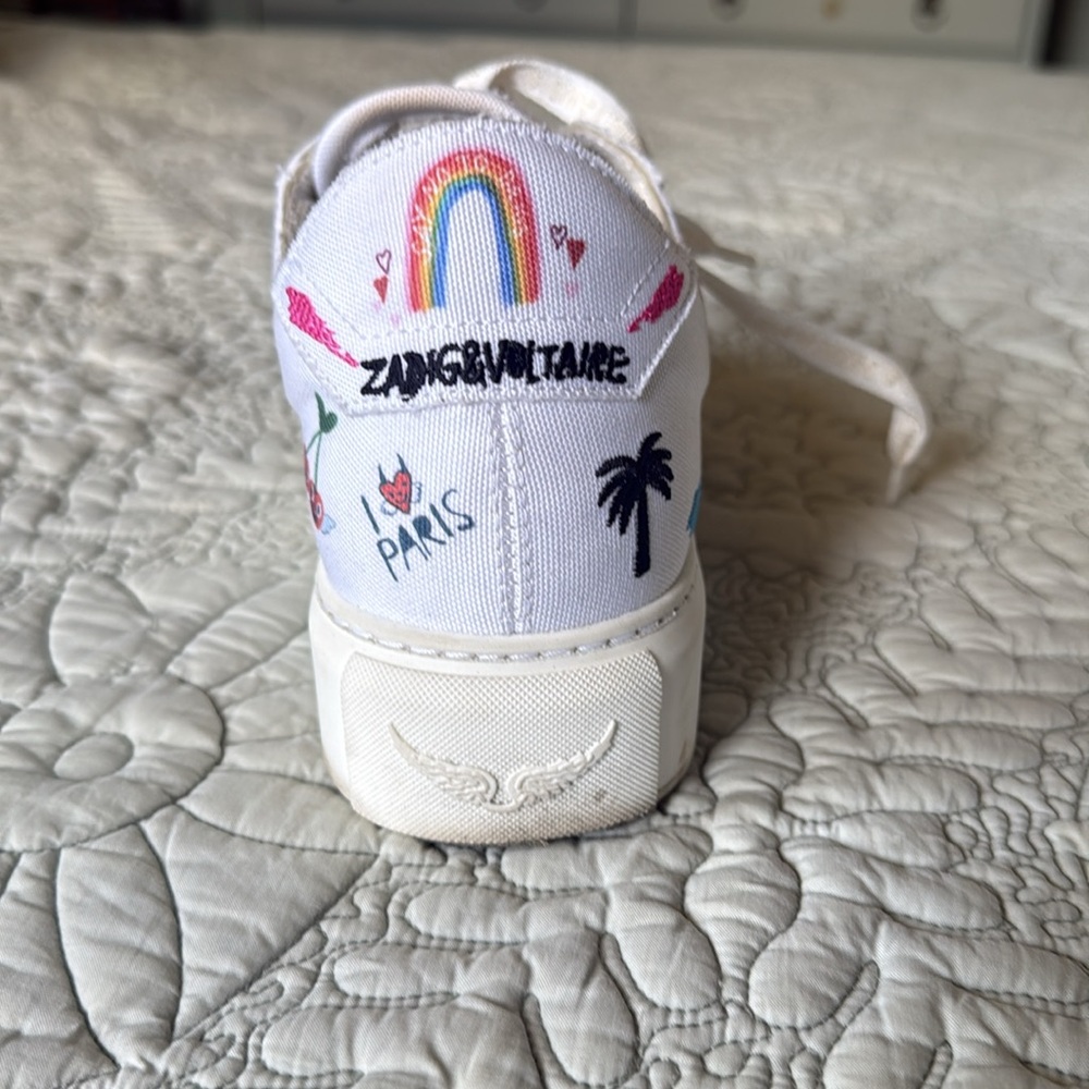 Zadig & Voltaire Tennis Shoes Sneakers La Flash Chunky Low Top - Picture 4 of 8